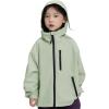 imageRolanko Girls Waterproof Hooded Jacket Lightweight Raincoats for Kids Boys Windbreaker Outdoor Rain JacketGreen