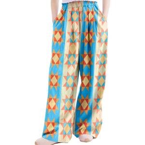 imageRolanko Girls Wide Leg Pants Flowy Loose Fit Palazzo Pants for Girls Kids Linen Trousers Casual Beach 614YSun