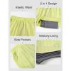 imageRolanko Girls 2 in 1 Athletic Shorts Quick Dry Running Cheer Track Sports Summer Shorts with PocketsGreen