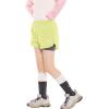 imageRolanko Girls 2 in 1 Athletic Shorts Quick Dry Running Cheer Track Sports Summer Shorts with PocketsGreen