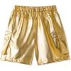 imageRolanko Girls Cargo Shorts Lightweight Parachute Short Pants with Pockets Summer Cargo Shorts for Kids Casual Hiking SportsGold