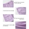 imageRolanko Girls Cargo Shorts Lightweight Parachute Short Pants with Pockets Summer Cargo Shorts for Kids Casual Hiking SportsPurplepink