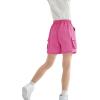 imageRolanko Girls Cargo Shorts Lightweight Parachute Short Pants with Pockets Summer Cargo Shorts for Kids Casual Hiking SportsRose