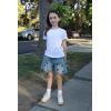 imageRolanko Girls Jean Shorts Wide Leg Baggy Denim Shorts Elastic Waist Kids Shorty Summer Short with Pocket 614 YearsEmbroideryheart