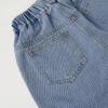 imageRolanko Girls Jean Shorts Wide Leg Baggy Denim Shorts Elastic Waist Kids Shorty Summer Short with Pocket 614 YearsHairyheart