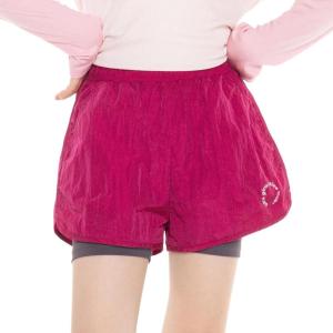 imageRolanko Girls 2 in 1 Athletic Shorts Quick Dry Running Cheer Track Sports Summer Shorts with PocketsRose