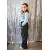 imageRolanko Girls Baggy Jeans Distressed Denim Pants Elastic Waist Wide Leg Jeans for Girls Kids Loose Fit 414 YearsEdgedbutterfly