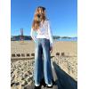 imageRolanko Girls Baggy Jeans Distressed Denim Pants Elastic Waist Wide Leg Jeans for Girls Kids Loose Fit 414 YearsSidebow