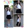 imageRolanko Girls Bubble Shorts Elastic Waist Puff Casual Bloomers Loose Fit Cute Balloon Shorts for Kids 512 YBlack