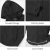 imageRolanko Girls Lightweight Sun Protection Jacket UPF50 Zip Up Athletic Hoodie Tops for Kids Fishing Hiking OutdoorBlack
