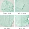 imageRolanko Girls Lightweight Sun Protection Jacket UPF50 Zip Up Athletic Hoodie Tops for Kids Fishing Hiking OutdoorLightgreen