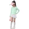 imageRolanko Girls Lightweight Sun Protection Jacket UPF50 Zip Up Athletic Hoodie Tops for Kids Fishing Hiking OutdoorLightgreen
