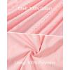 imageRolanko Girls Ruffle Sleeve Dress Square Neck Hollow Out Eyelet A Line Beach Vacation Summer SundressPink