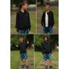 imageRolanko Kids Zip Up Sun Hoodie UPF50 with Thumbholes Lightweight UV Protection Jacket for Girls Athletic Tops 512 YearsBlack