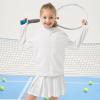imageRolanko Kids Zip Up Sun Hoodie UPF50 with Thumbholes Lightweight UV Protection Jacket for Girls Athletic Tops 512 YearsWhite