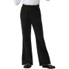 imageRolanko Girls Flare Pants with Ribbed Metallic Thread Kids Pants Chenille Sparkly Bell Bottoms Corduroy Flare Trousers 512YBlack