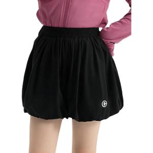 imageRolanko Girls Bubble Shorts Elastic Waist Puff Casual Bloomers Loose Fit Cute Balloon Shorts for Kids 512 YBlack