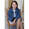 imageRolanko Girls Denim Jackets Basic Oversized Jean Jacket for Girls Fall Outwear Button Down Trucker Jacket 514 YearsBow