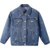 imageRolanko Girls Denim Jackets Basic Oversized Jean Jacket for Girls Fall Outwear Button Down Trucker Jacket 514 YearsBow