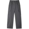 imageRolanko Parachute Pants for Girls Y2K Cargo Trousers with Pockets Harajuku Jogger Pants Kids 414 YearsDarkgray