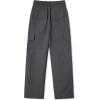 imageRolanko Parachute Pants for Girls Y2K Cargo Trousers with Pockets Harajuku Jogger Pants Kids 414 YearsDarkgray