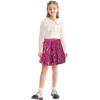 imageRolanko Girls Sequin Skirt Elastic Waist Glitter Sparkly Skort with Lining Twirling Shiny Skirts for Kids Dance Party 512YRose