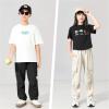 imageRolanko Boys Girls Cargo Pants Quick Dry Lightweight Elastic Waist Kids Trousers with Pockets for Sports OutdoorBeige