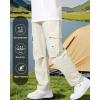 imageRolanko Boys Girls Cargo Pants Quick Dry Lightweight Elastic Waist Kids Trousers with Pockets for Sports OutdoorBeige