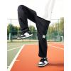 imageRolanko Boys Girls Cargo Pants Quick Dry Lightweight Elastic Waist Kids Trousers with Pockets for Sports OutdoorBlack