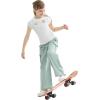 imageRolanko Parachute Pants for Girls Y2K Cargo Trousers with Pockets Harajuku Jogger Pants Kids 414 YearsMintgreen