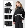imageRolanko Girls Rain Jacket Kids Waterproof Lightweight Hooded Windbreaker Raincoat for Boys Outdoor Hiking School TravelBlack
