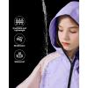 imageRolanko Girls Rain Jacket Kids Waterproof Lightweight Hooded Windbreaker Raincoat for Boys Outdoor Hiking School TravelPurple