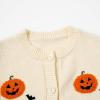 imageRolanko Toddler Girls Sweater Long Sleeve Open Front Button Down Knit Cardigan Kids Clothes 16 YearsBeigepumpkin