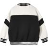 imageRolanko Girls Varsity Jackets Baseball Bomber Color Block Letterman Jacket Outwear With Pockets 715 YearsBlack
