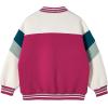 imageRolanko Girls Varsity Jackets Baseball Bomber Color Block Letterman Jacket Outwear With Pockets 715 YearsRose