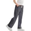imageRolanko Girls Wide Leg Sweatpants Straight Pants for Kids Girls Trousers with Pockets Sweats 414 YearsDarkgrey