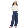 imageRolanko Girls Wide Leg Sweatpants Straight Pants for Kids Girls Trousers with Pockets Sweats 414 YearsNavywhite