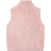 imageRolanko Girls Sherpa Fleece Vest Warm Fuzzy Full Zip Sleeveless Jacket Kids Soft Cozy Outerwear with PocketsPink