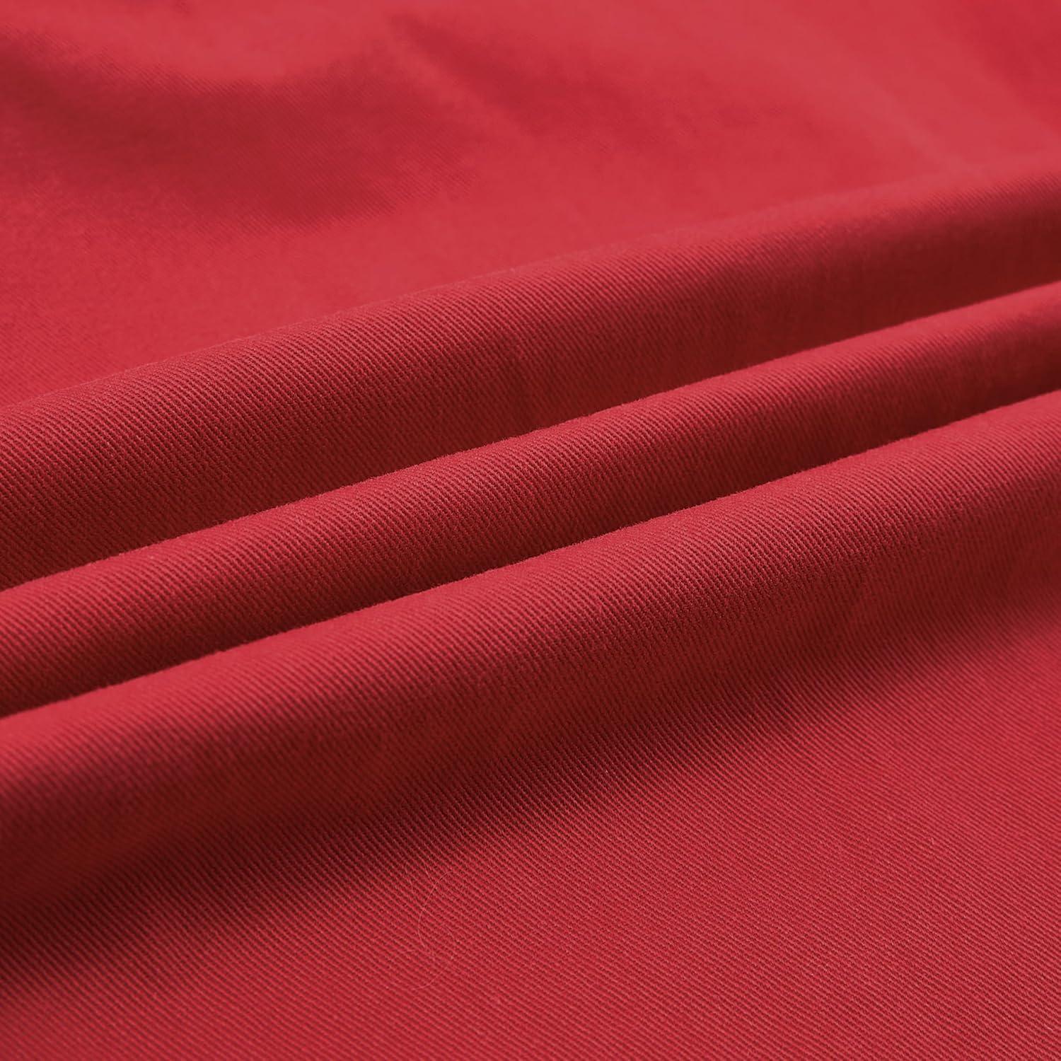 imageRolanko Boys Baggy Cargo Pants with Pockets Loose Hiking Pants Elastic Cargo Jogger Trousers for Outdoor Casual School 615YRed