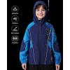 imageRolanko Boys Rain Jacket Waterproof Lightweight Windbreaker Raincoat Kids Hooded Lined Outerwear for Hiking OutdoorNavy
