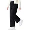 imageRolanko Girls Wide Leg Corduroy Pants High Waist Trousers Vintage Kids Pants Streetwear Casual 412 YearsBblack