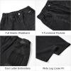 imageRolanko Boys Baggy Jeans Wide Leg Elastic Waist Denim Pants Loose Fit Trousers Vintage Y2K StreetwearBlackpocketembroidery
