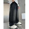imageRolanko Boys Baggy Jeans Wide Leg Elastic Waist Denim Pants Loose Fit Trousers Vintage Y2K StreetwearRembroidery