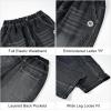 imageRolanko Boys Baggy Jeans Wide Leg Elastic Waist Denim Pants Loose Fit Trousers Vintage Y2K StreetwearRembroidery