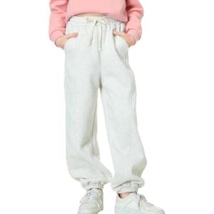 imageRolanko Girls Sweatpants Fleece Jogger Pants Cotton Athletic Sweat Pants for Kids Sweatpant with Pocket Winter 515 YearsGrey