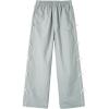imageRolanko Wide Leg Baggy Pants for Girls Track Pants with Side Bow Y2K Parachute Waterproof Kids Jogger Trousers with PocketsLightblue