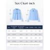 image:imageRolanko Girls Long Sleeve Shirts Chiffon Blouses with Polka Dot Ruffle Cuffs Cute Frill Neck Tops for Girls Spring Fall 713YBlue