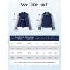 image:imageRolanko Girls Long Sleeve Shirts Chiffon Blouses with Polka Dot Ruffle Cuffs Cute Frill Neck Tops for Girls Spring Fall 713YNavy