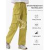 image:imageRolanko Girls Outdoor Cargo Pants Waterproof Hiking Pants with Pockets Lightweight Quick Dry Joggers for School Travel 814YAvocado