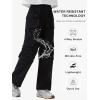 image:imageRolanko Girls Outdoor Cargo Pants Waterproof Hiking Pants with Pockets Lightweight Quick Dry Joggers for School Travel 814YBlack